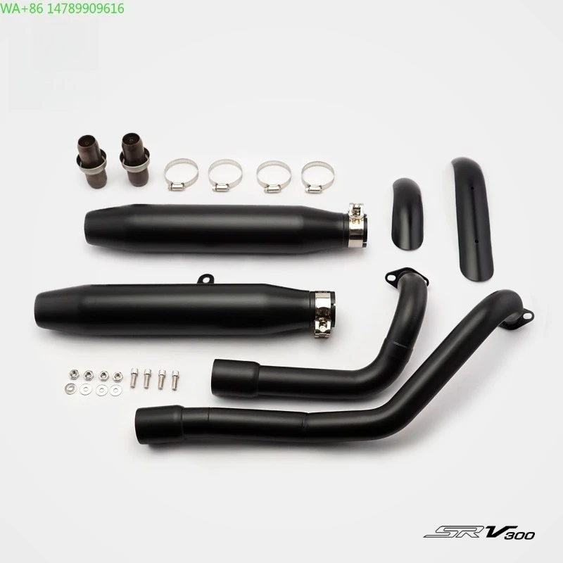 Full-Size Custom Motorcycle ExhaustRS Original Suitable For Qianjiang Flash 300 Motorcycle Modified Exhaust Pipe Stainless Steel