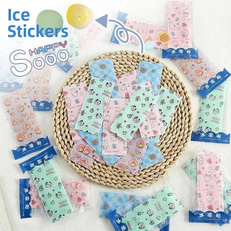 Cooling Gel Patches Summer Essential Refreshing Ice Pack Student Brain Boosting Cooling Patch Mobile Phone Cooling down