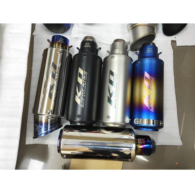 38-51 مللي متر العالمي للدراجات النارية سباق الترابية دراجة ATV العادم الخمار أنابيب طرفية للإزالة DB القاتل الانزلاق على نظام تعديل