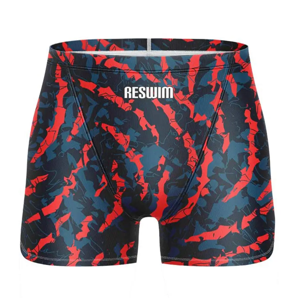 Neue abstrakte Badeshorts für Herren, Jammers-Badeanzug, Badehose, sportliches Training, Badebekleidung, schnell trocknend, für Fitnessstudio, Strand, Surf-Strumpfhose, kurz