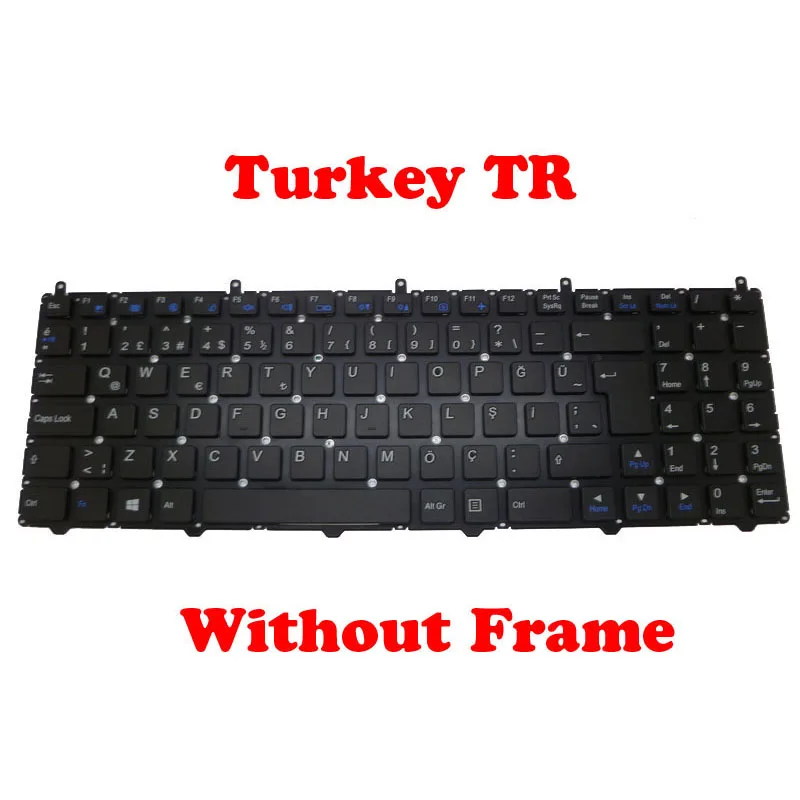 SW TR Keyboard For CLEVO W650EH MP-12N76CH-430 4301 43051 4304 6-80-W6500-180-1 MP-12N73CH-4302 43001 MP-12N70CH-4305