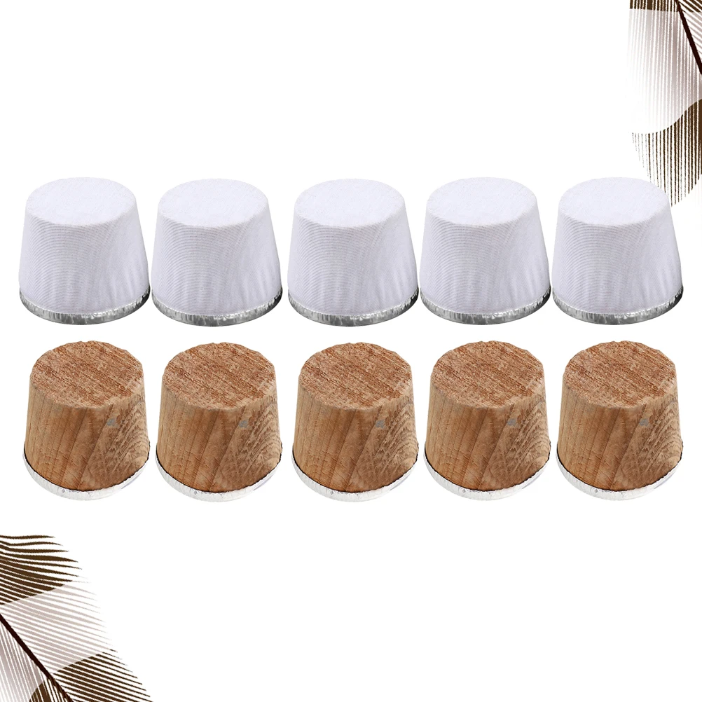 

10Pcs Kettle Cork Plug Wooden Bottle Stopper Replacement Parts Anti Aging Tasteless Suitable for Flask Bottle Plug