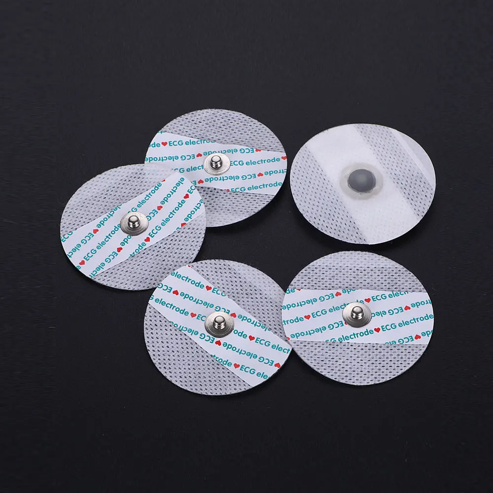 

50pcs/1 Pack Disposable Electrodes Stickers Medical Non-woven 52mm ECG Electrode Patch EKG Accessories Household Health Care