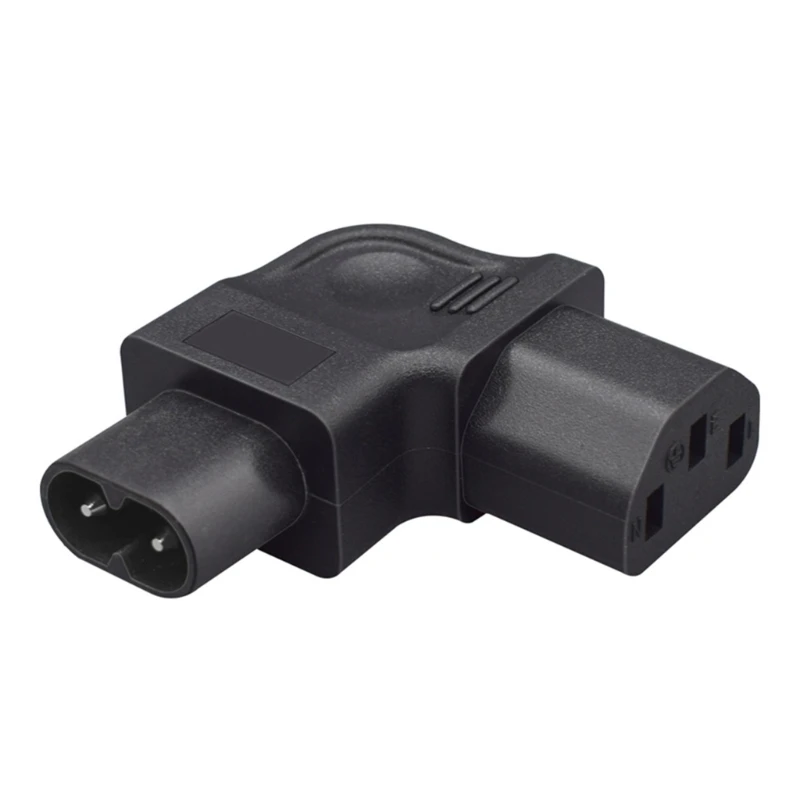 

IEC320 C8 to C13 Rightward Bend Power Plug,Figure 8 Male to C13 Female Side Bend Conversion Plug Adapter