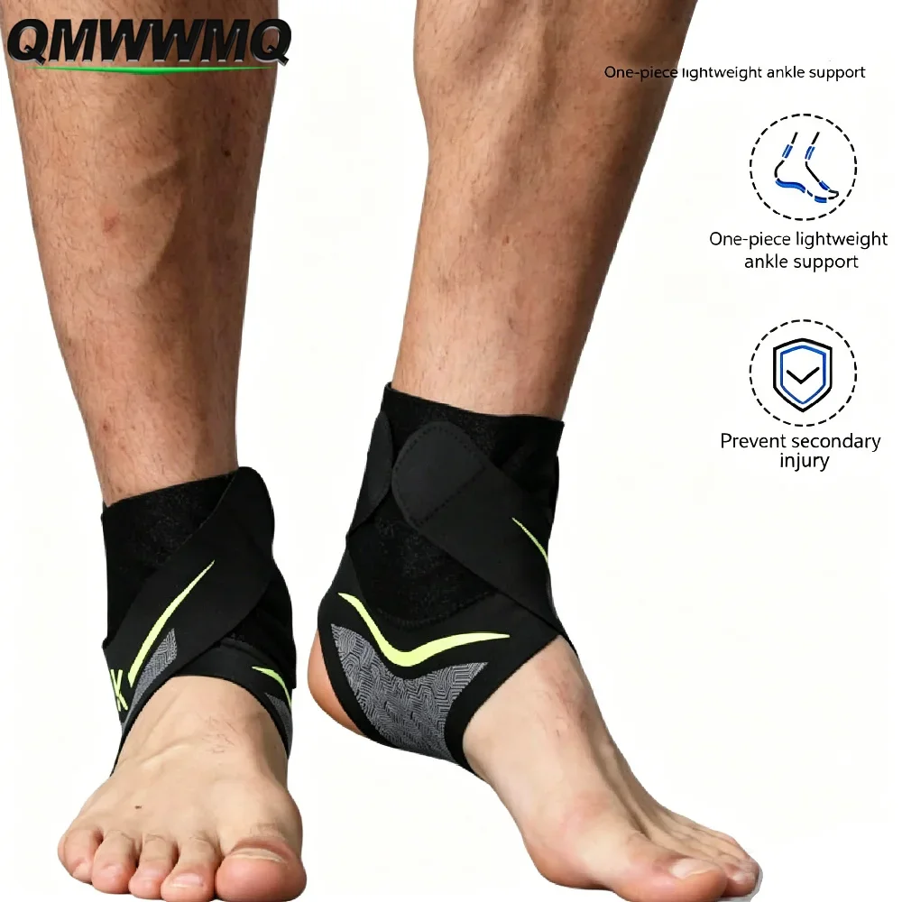 1Pair Compression Ankle Support Brace with One‑Piece Design, Anti‑Sprain Ankle Protection Guard for Basketball, Soccer, Running
