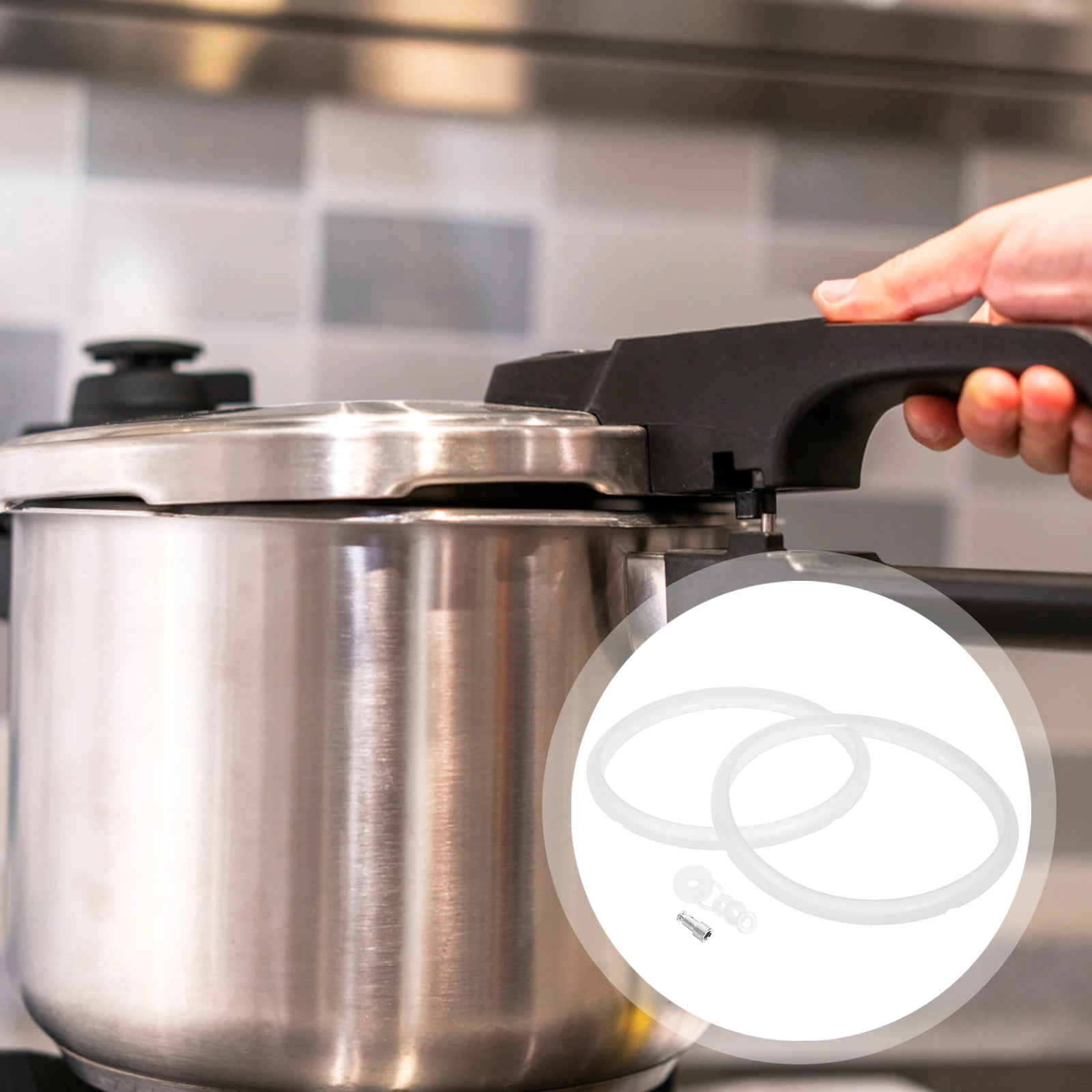 

7Pcs Electric Pressure Cookers Universal Sealing Ring Durable Rubber Gasket Cooking Accessories