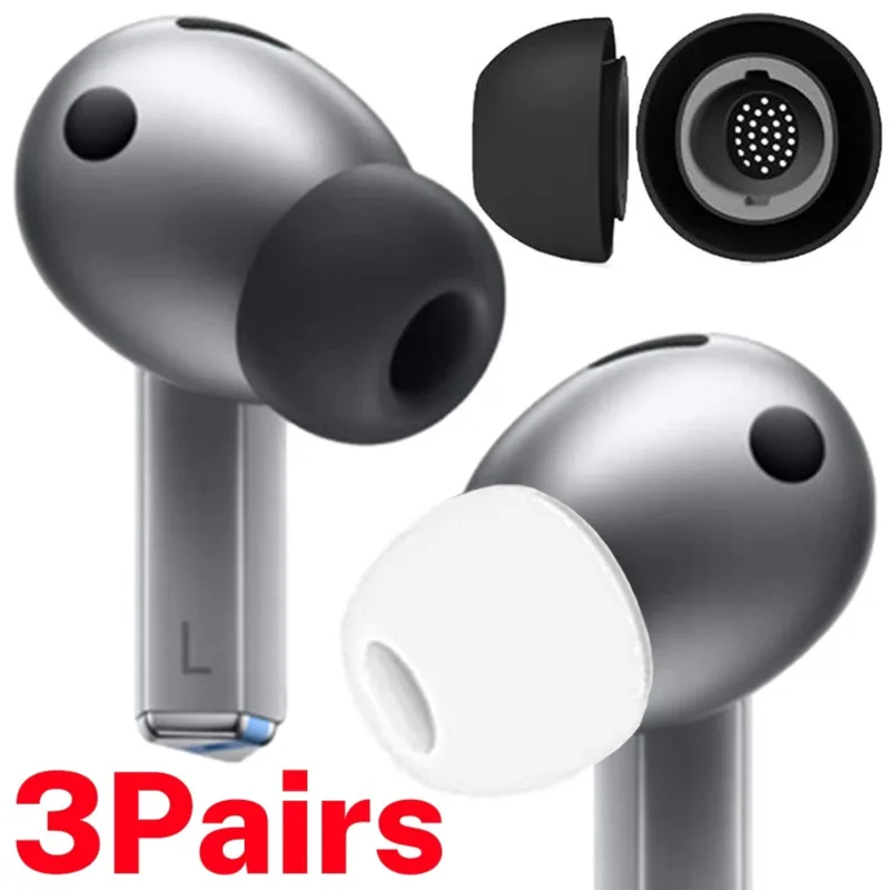 S/M/L Replacement Earphone Ear Tips Earbuds for Samsung Galaxy Buds3 Pro Soft Silicone in-ear Earplugs Eartips for Buds3 Pro