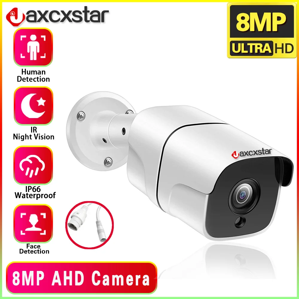 

4K AHD BNC Camera Security Surveillance CCTV Camera Mini Analog Outdoor Video Security Camera Home Street Protection 5MP 8MP HD