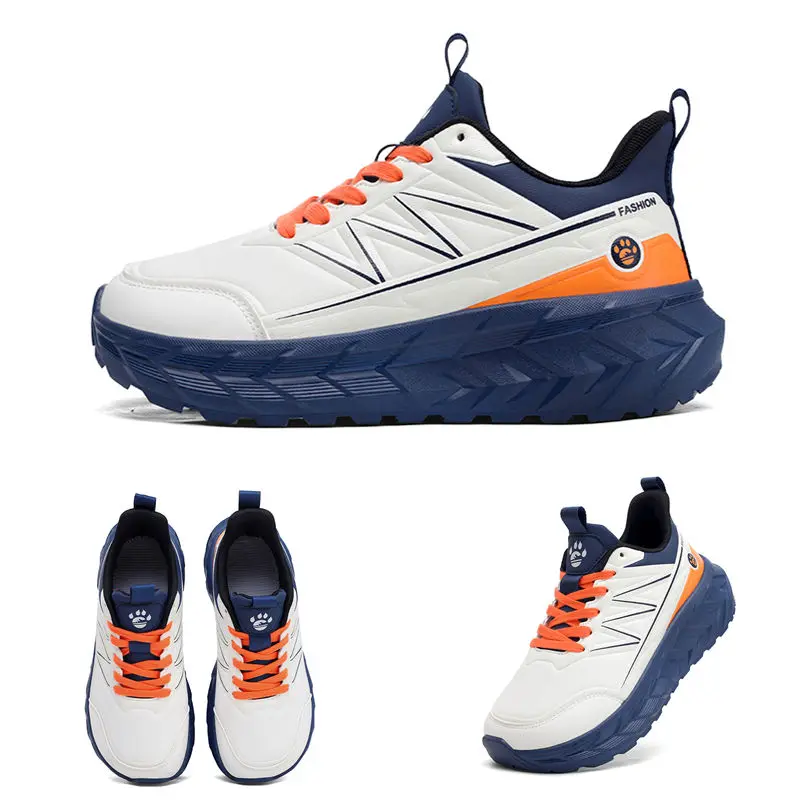 

Men's Wide-Fit Trail Running Shoes Walking Shoes Waterproof, Slip-Resistant, Shock-Absorbing Athletic Shoes Gym Training Sneaker