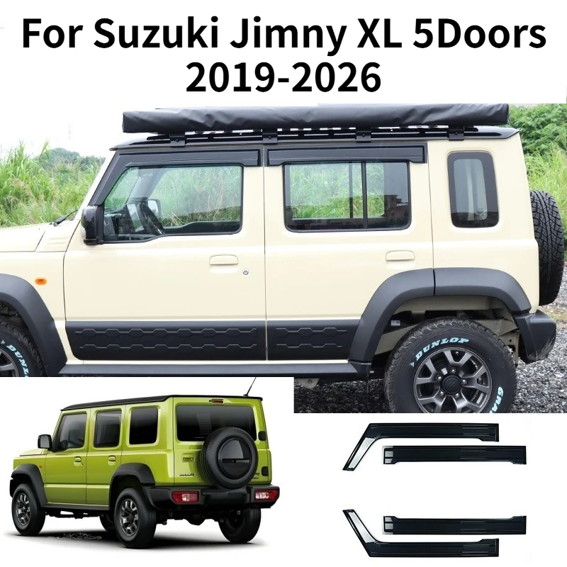

Car Window Visor Sun Rain Guard Weather Shield Wind Deflector For Suzuki Jimny XL 5Doors 2025 2024 2023 2022 2021 2020 2019