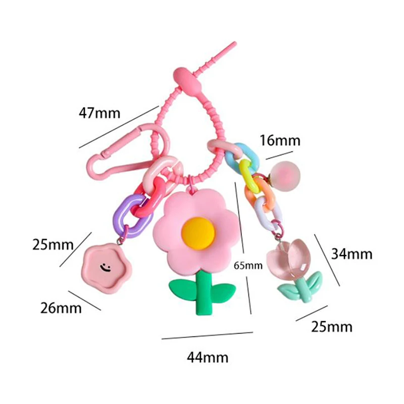 Schattige Tulpenbloem Hanger Sleutelhanger Auto Rugzak Opknoping Decoratie Accessoires Geschenken