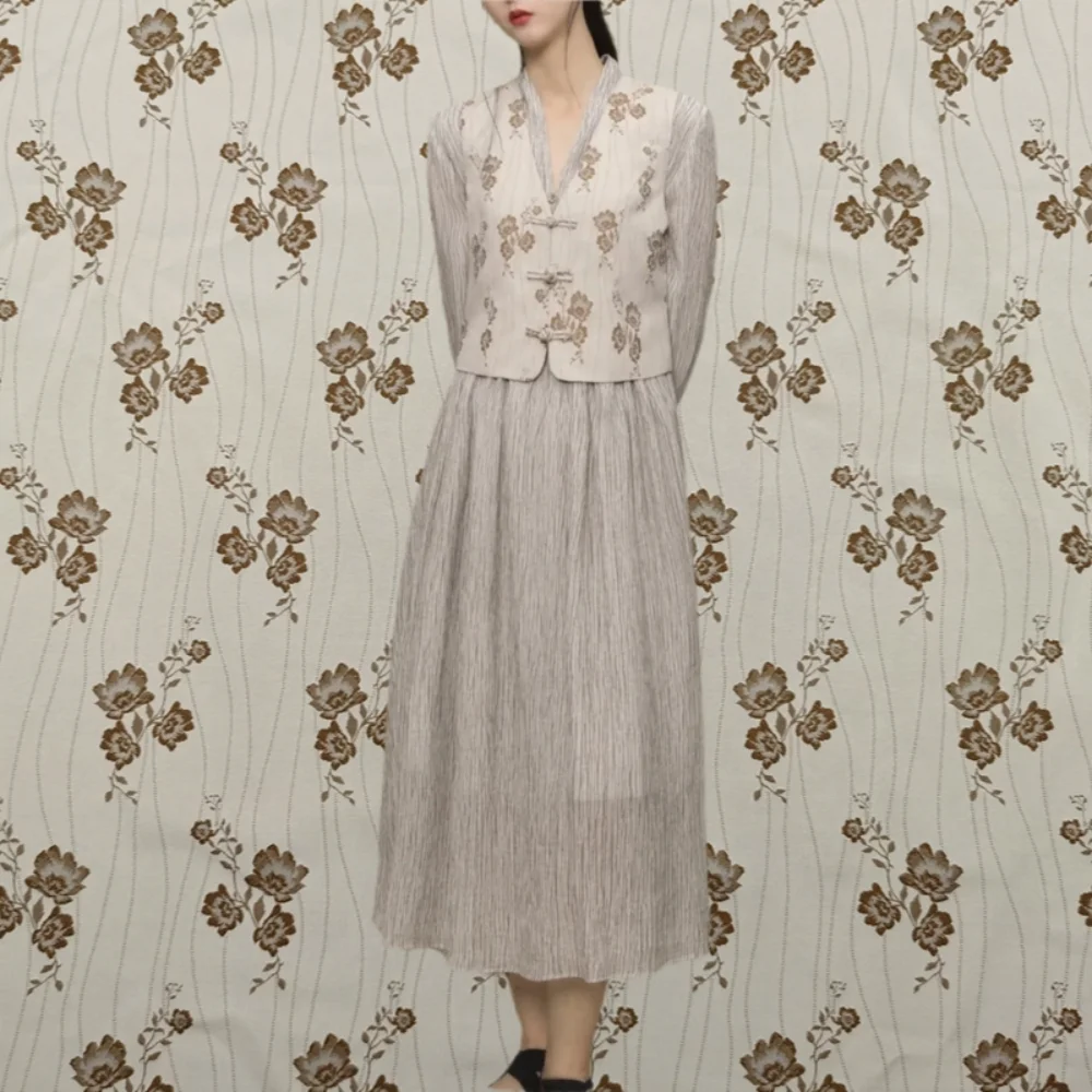 

Окрашенная в пряжу жаккардовая парчовая ткань в стиле шинуазри, жилет, ветровка, костюм Тан, костюм Хан, платье, модель дизайнерская одежда, шитье ткани