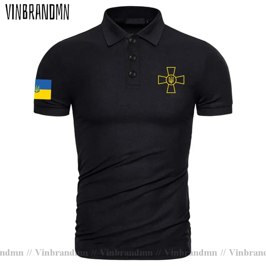 Ukraine Logo Polo Shirt Ukrainian Coat of Arms UA Logo Brand Print for Country Nation Team Flag UKR Ukrayina Emblem Polo Shirts