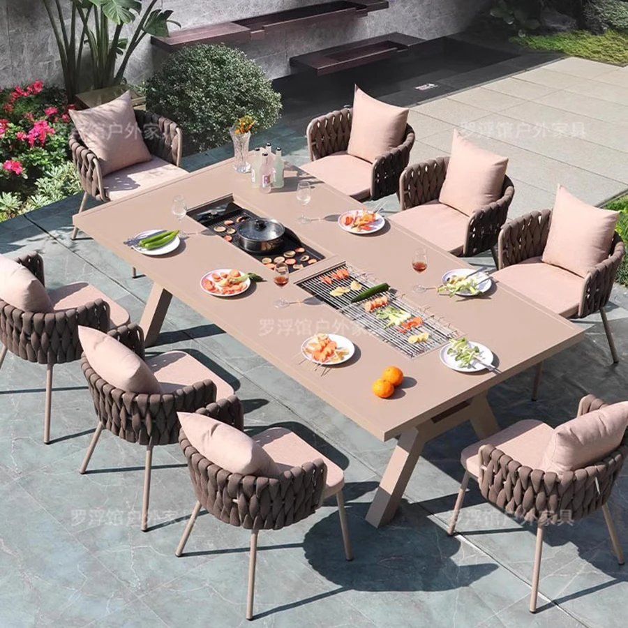 

Luxury Outdoor Furniture Sets Italian Style Dining Garden Furniture Outdoor Sets Unique Sectional Lounge Mueble Jardin Furniture