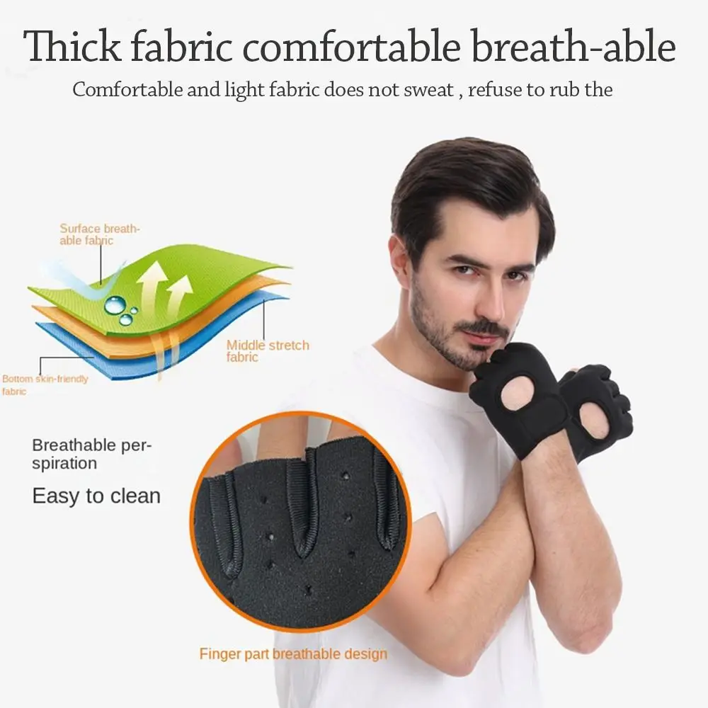 WePackage-Gants de levage demi-doigts pour hommes et femmes, coussin de gel non ald respirant, gants de musculation DumbHavana, gants de fitness et de gym