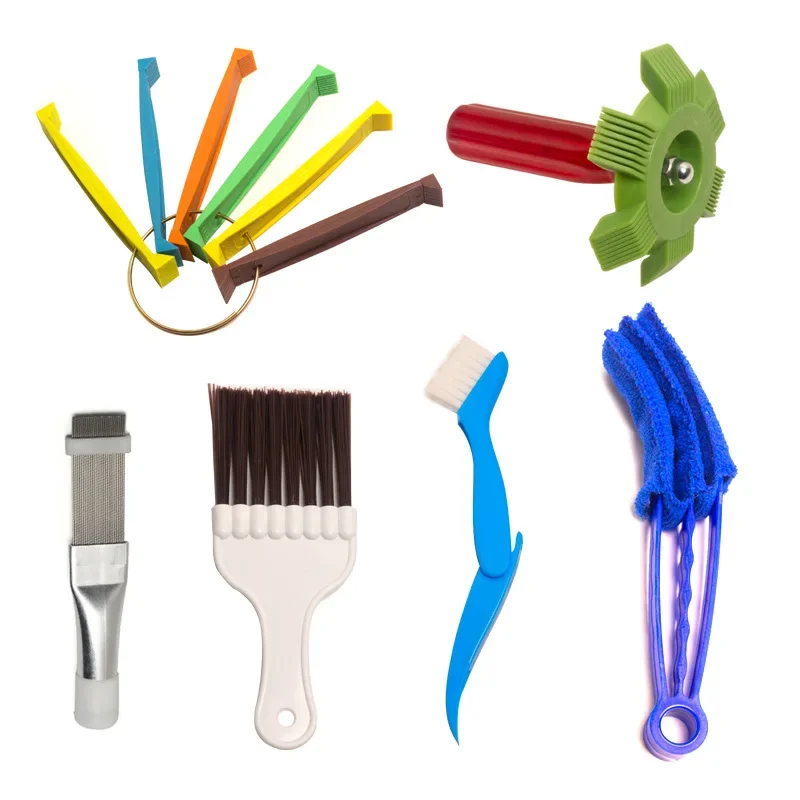 FCR6 Fin Comb Tool Set For Air Conditioner Straighten Evaporator Condenser Brush Condenser Radiator Repair Clean Set for Car