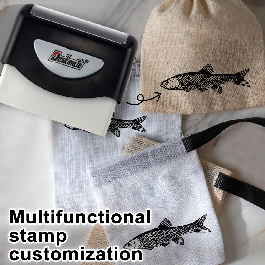 

Custom Self Inking Stamp for Company Logo,Large Black Business Stamp with 5 Ink Colors,Notary,Wedding, Packaging&Security Seal