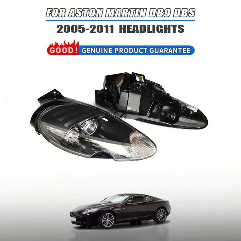Hot Sale Car Parts Plastic LED Front Headlights Use for Aston Martin DB9 DBS 05-11 4G43-13W029-AD 4G43-13W030-AD Front Headlamps