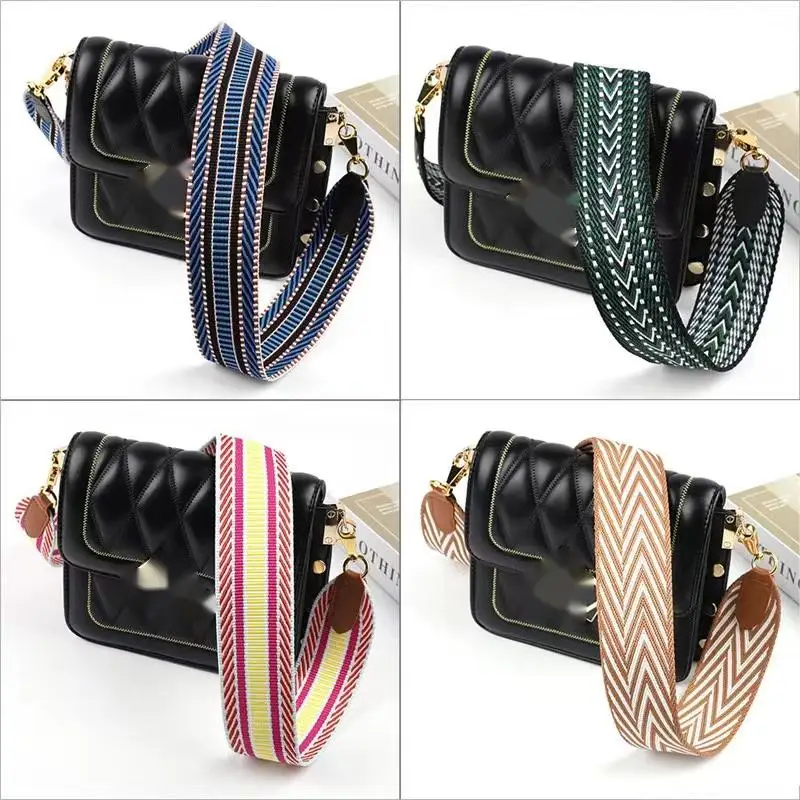 Luxury Design Canvas  Modified  width shoulder strap fashion  luxury basket bag Straps Handbag Strap