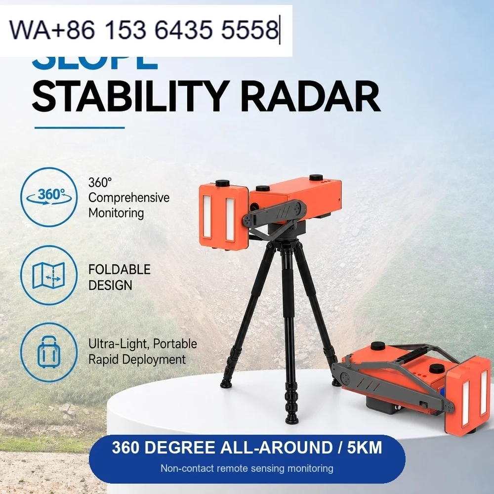 ArcSAR Slope Monitoring Radar D5000 Circular Synthetic Aperture Radar CSAR FMCW Phase Differential Interferometry