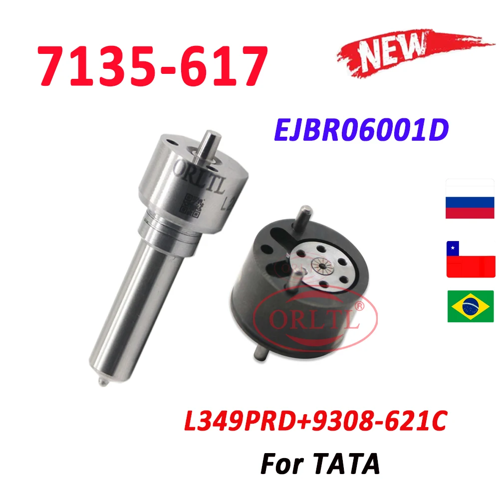 7135-617 ORLTL Kits L349PRD SPRAYER COMMON RAIL DIESEL Fuel INJECTION NOZZLE 9308-621C Valve FOR TATA EJBR06001D EJBR0 6001D