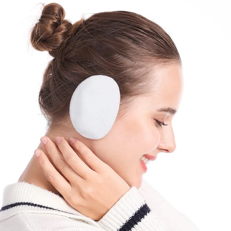 غطاء للأذنين بدون أكمام لتدفئة الأذن للرجال والنساء والأطفال غطاء أذن شتوي من القطيفة ناعم وسميك لتدفئة الأذن مقاوم للرياح لحماية الأذن