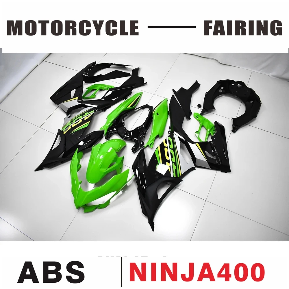 

Новинка ABS инъекция пластмассы Полный комплект обтекателей для ninja400 ниндзя 400 ZX-4R 2018 2019 2020 Комплект кузова зеленый черный