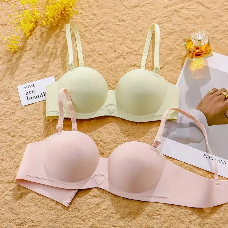 Sujetador sin costuras para mujer con pechos pequeños, sujetador push-up, sin aros, reducción de senos y antiflacidez