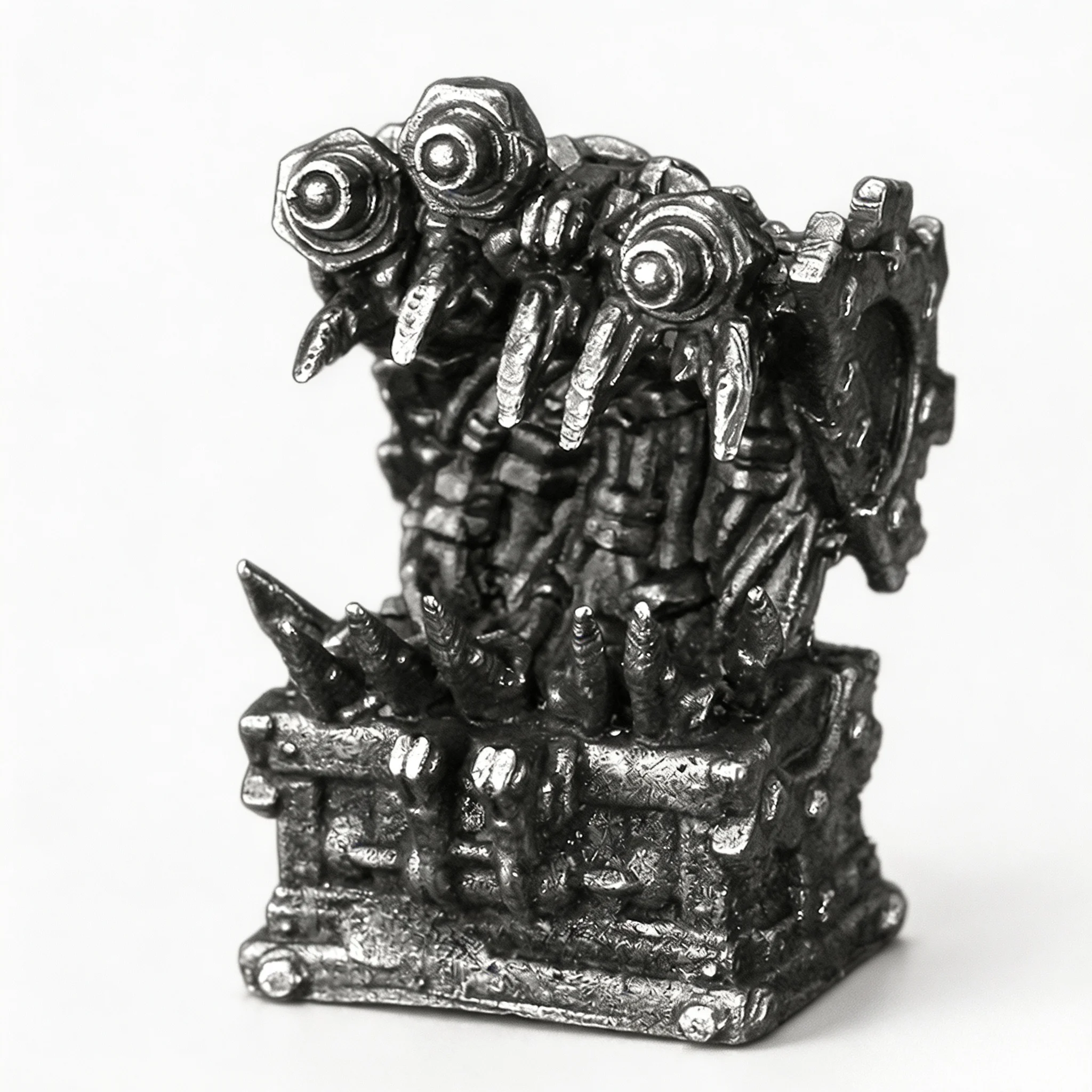 Metal Soldier Model Mimic Chest Monster Family Tabletop Game Decor Hand‑painted Figure Toy Finished Wargame Miniatures