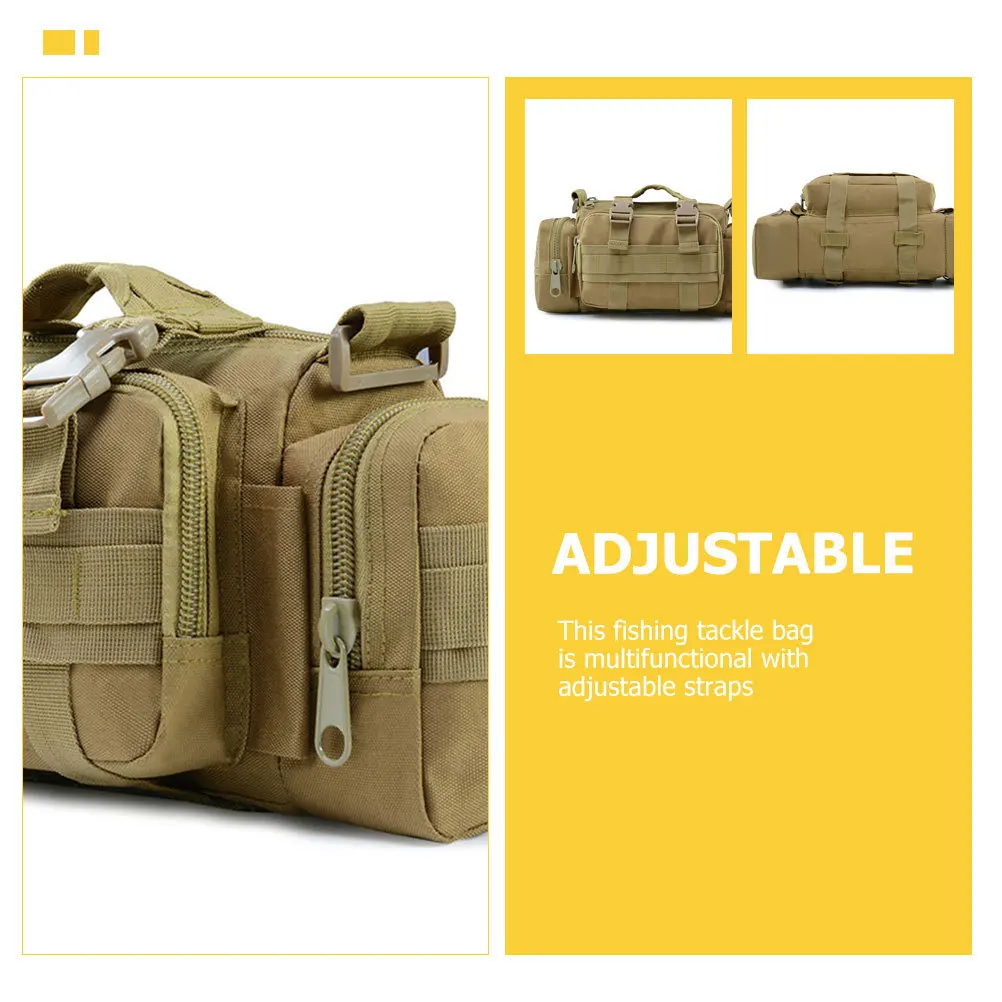 

Waterproof Fishing Bag Durable Lightweight Oxford Fabric Multifunction Portable Outdoor Storage Convenient Shoulder Fishing