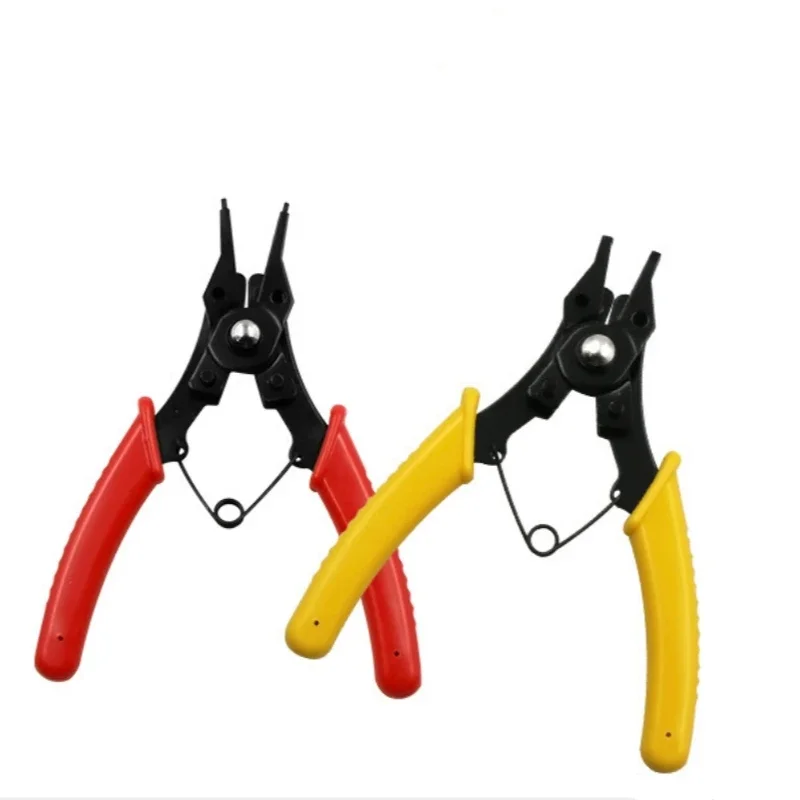 4 in 1 Circlip Pliers Set Snap Ring Multi-function Crimp Removable Plier Head Retaining Antirust Anti Corrosion Hand Tools