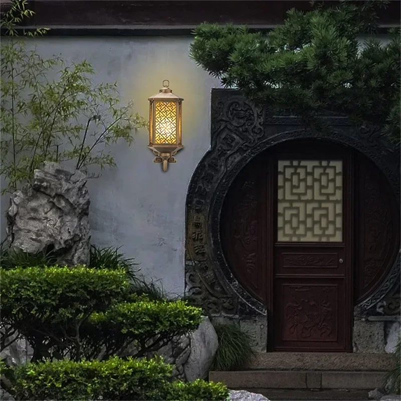 ALBERT Classical Outdoor Wall Lights Retro Bronze LED Sconces Lamp Waterproof IP65 Decorative For Home Porch Villa