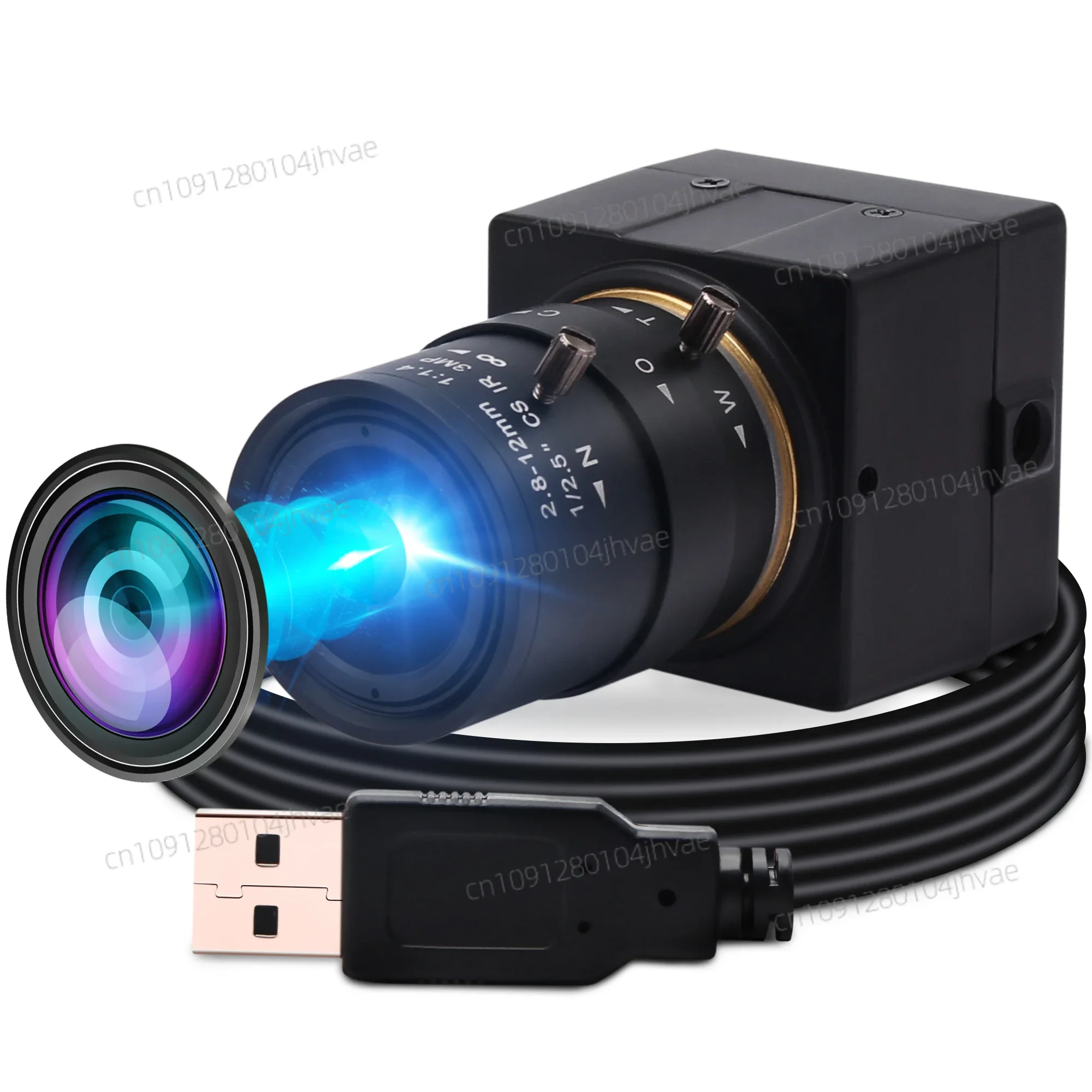

НОВАЯ USB-камера ELP 2,8-12 мм с креплением CS и переменным фокусным расстоянием, веб-камера с глобальным затвором Plug and Play, 720P Aptina AR0144, USB-веб-камера