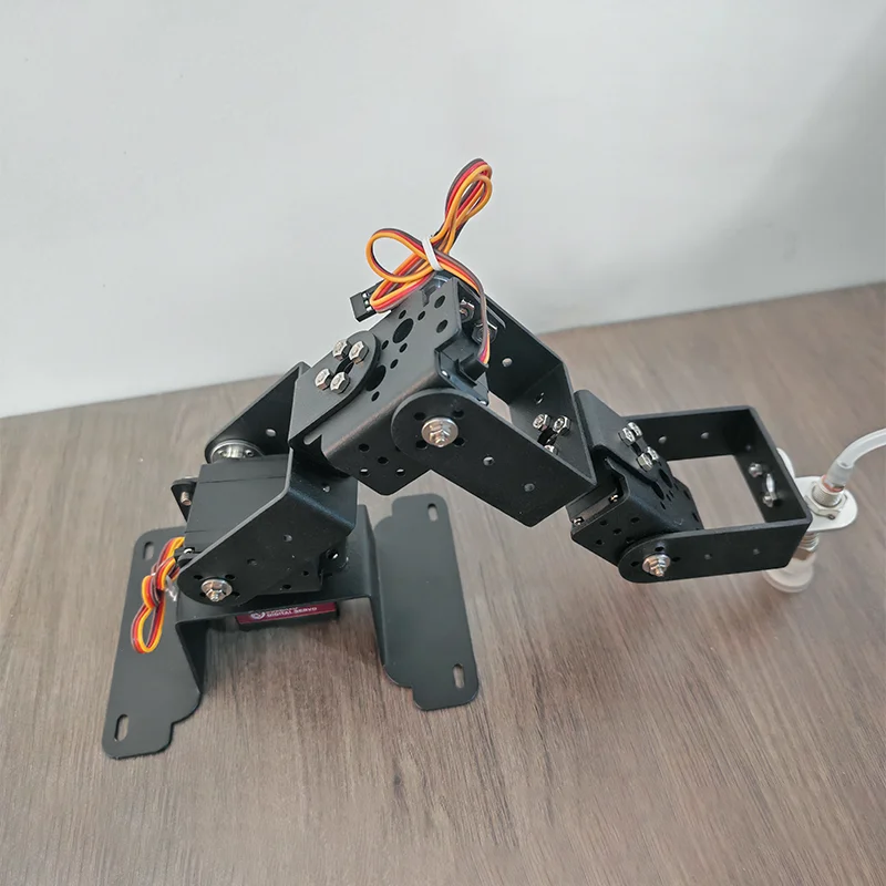 4 Dof แขนหุ่นยนต์ Air ปั๊มดูดถ้วย Servo PWM ควบคุม MG996 สําหรับหุ่นยนต์ Arduino DIY ชุดโปรแกรมดูดถ้วยแขนหุ่นยนต์