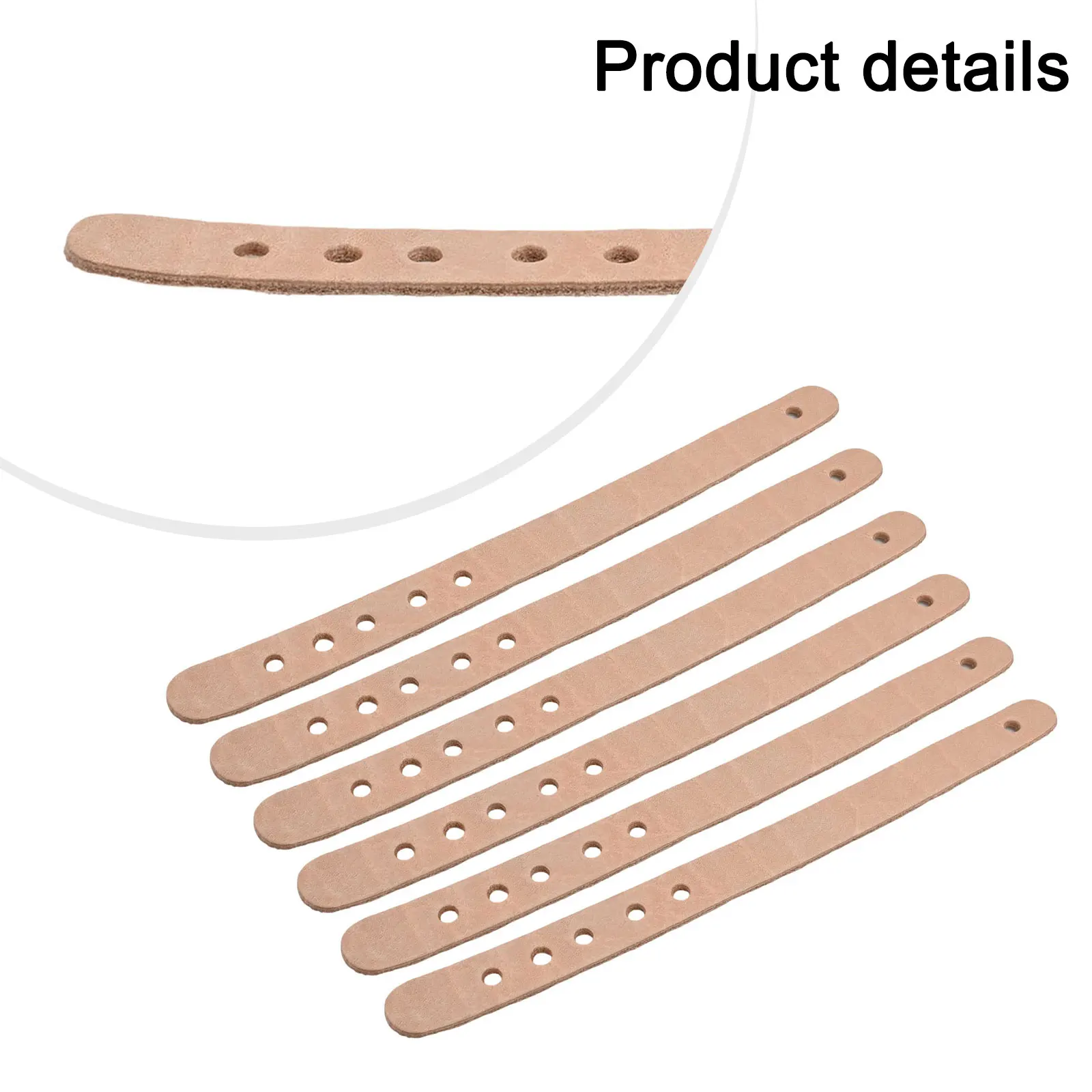 

Billiard Accessory Snooker Table Strap Billiard Accessories 6 Pieces Set Adjustable Length Soft Leather Material