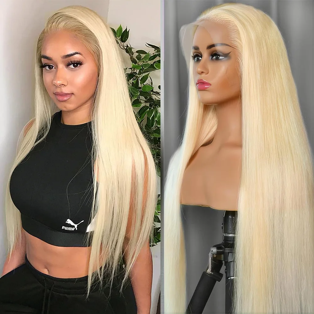 200 Density 613 Blonde Straight Lace Front Wig Human Hair 13x6 Glueless Lace Front Wig Human Hair for Black Women