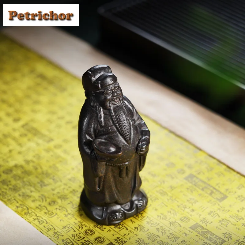 

Исин Цзыша Бог богатства Слиток Чай Бутик для домашних животных Аквариум Ландшафтный дизайн Чайная фигурка Игрушки Чайная статуя Украшения Посуда