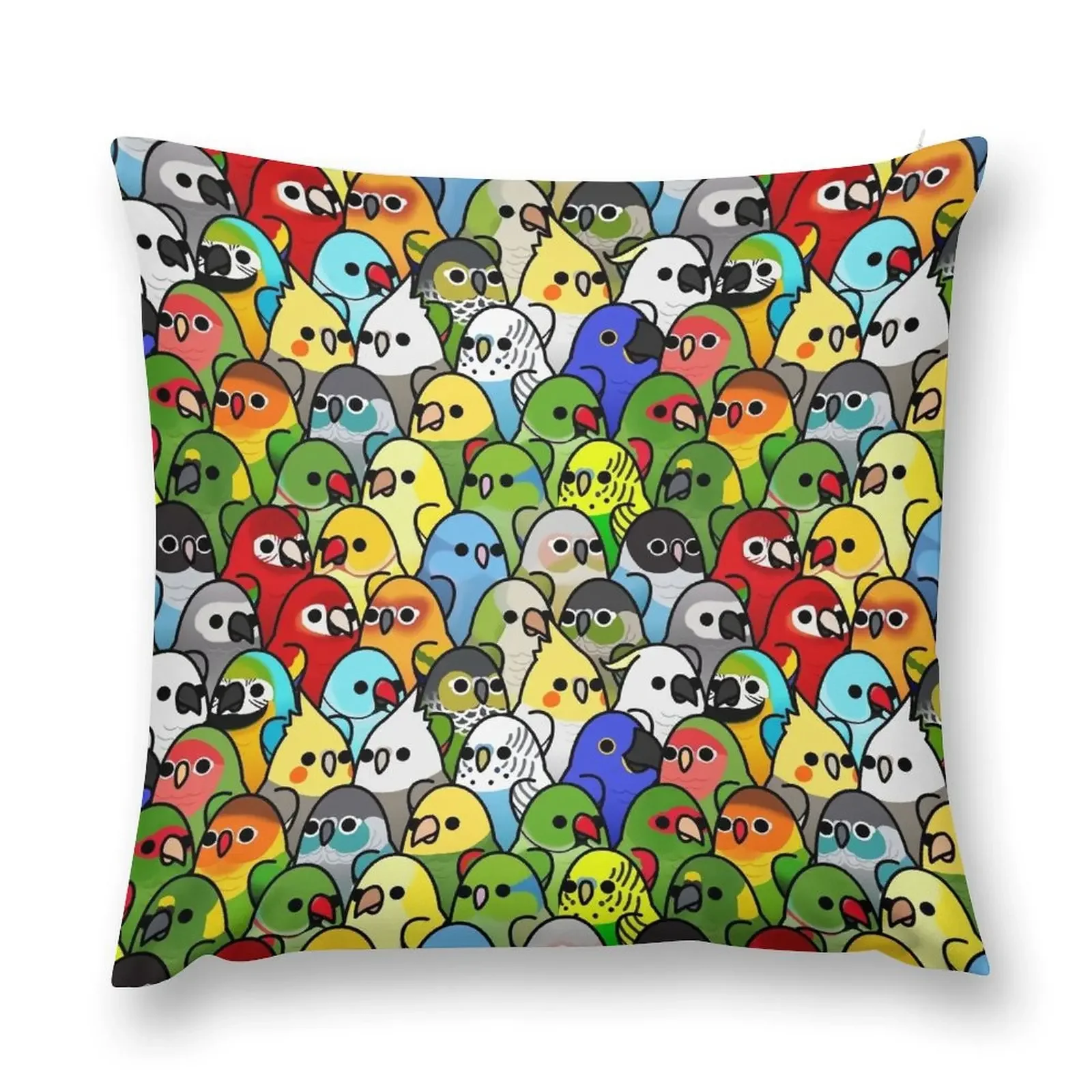 Too Many Birds! Bird Squad Classic Throw Pillow Cushion Child Luxury Cushion Cover Custom Cushion pillow