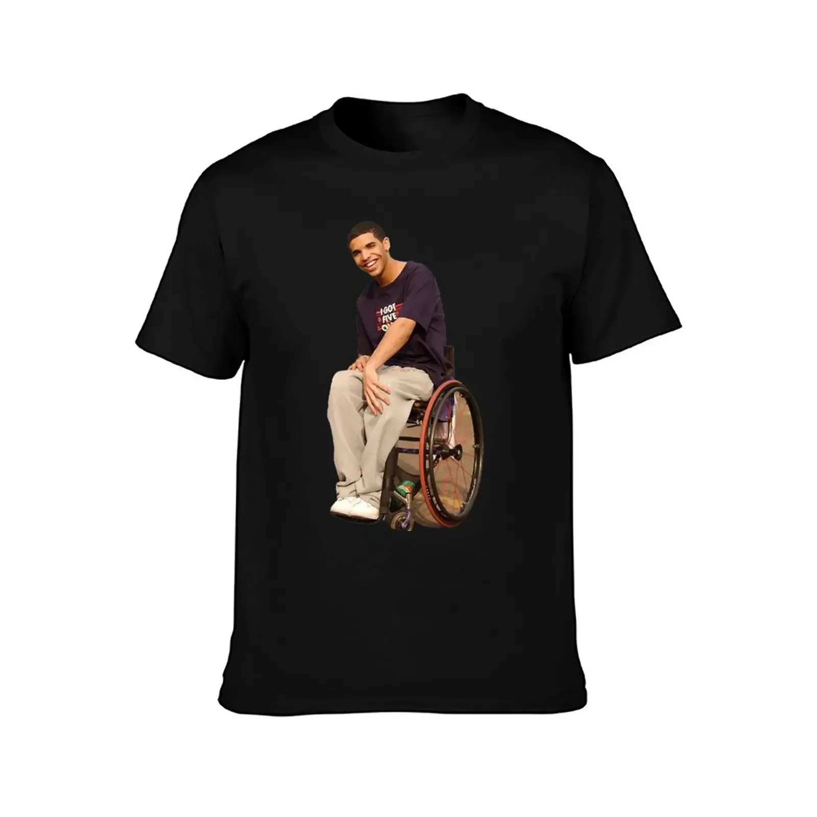 Wheelchair Jimmy T-Shirt blacks new edition aesthetic clothes anime tshirt T-shirts for men cotton