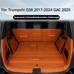 For Trumpchi GS8 2017-2025 GAC 2026 Car Trunk Protection PU Leather Mat Catpet Interior Modification Cover Part Auto Accessories