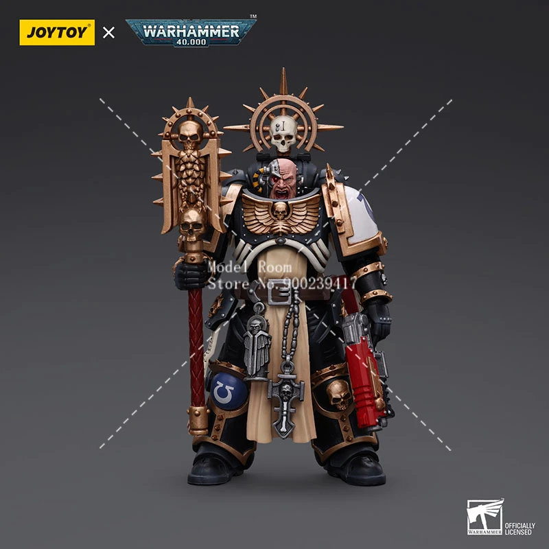 JOYTOY Warhammer 40K 1/18 Ultramarines Chaplain Indomitus Action Figure 12.4cm Game Army Soldier Figurine Model Collectible Toy