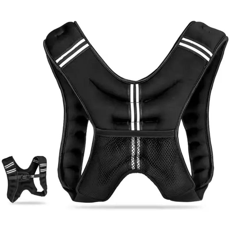 Adjustable Weighted Vest for Fitness 6LB 8LB Running & Workout Equipment for Men and Women with Pocket