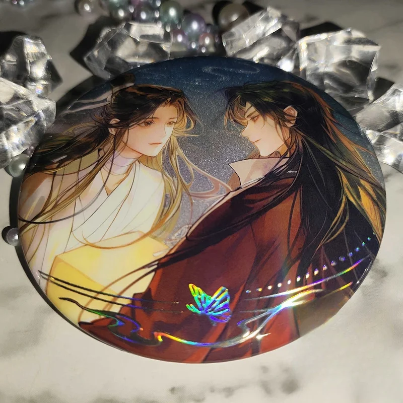 Anime Tgcf Tian Guan Ci Fu Xie Lian Hua Cheng Badge Shikishi Shikishi Acrylic Stand Keychain Cosplay Desktop Decoration Gift