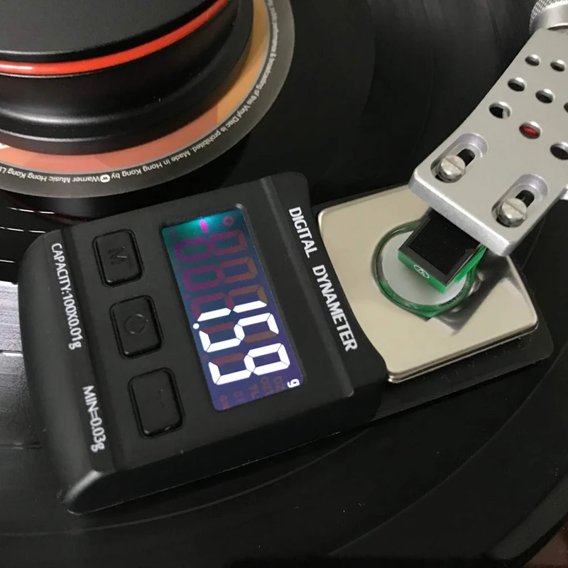 TOCADISCOS Digital profesional de alta precisión, medidor de carga de brazo, retroiluminación LCD, 100G/0,01G, para disco de vinilo LP Ne