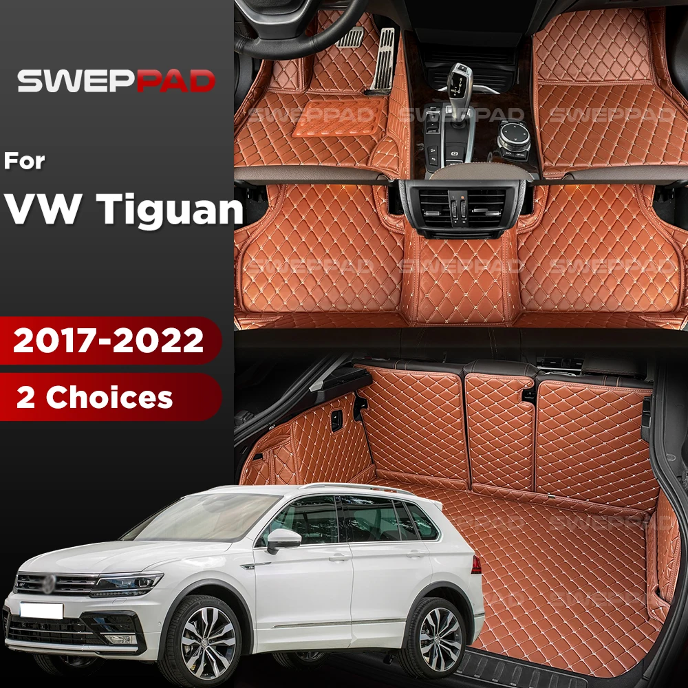 Volkswagen VW Tiguan MK2 2017-2022 2021 2020 19 18 Car Floor Mats Foot Pads