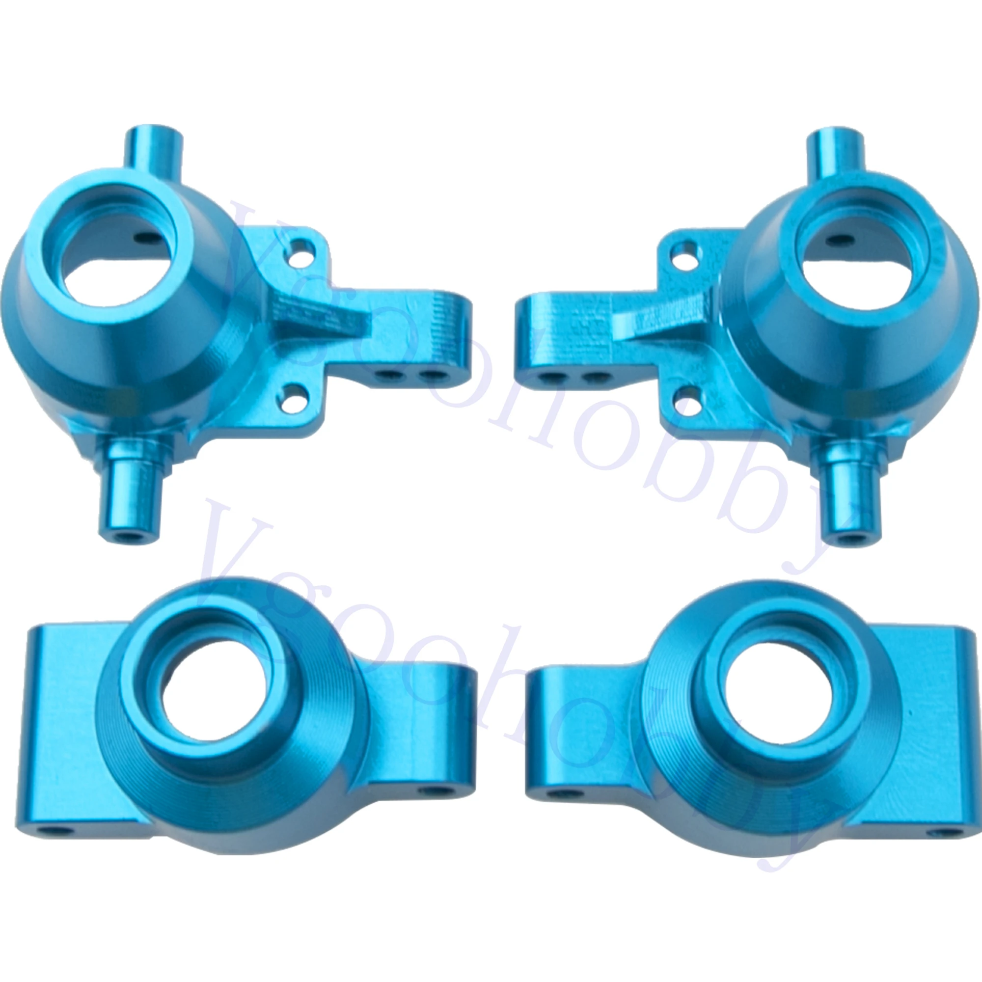 Metal Front & Rear Steering Knuckles Carrier Steering Hub Carriers Upgrade Parts for Tamiya TT-01 TT01 1/10 RC Drift Car