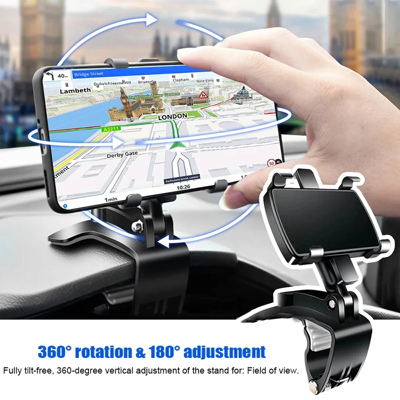 Car Phone Holder Mount Car Multi-function Instrument Cluster Mobile Phone Holder Rearview Mirror Navigation Bracket GPS Support