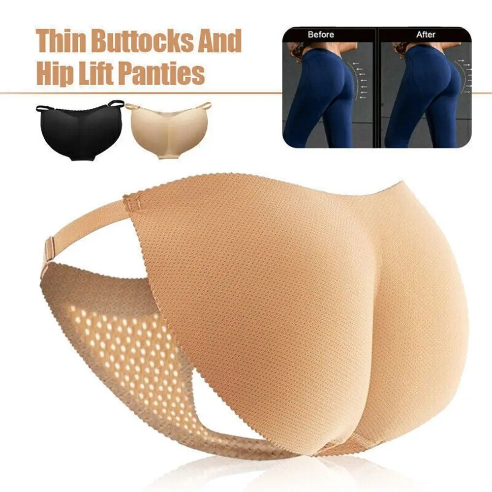 Comfortable Big Butt Skin/Black Booty Padded Hip Lifting Pants Body Shaper Panties Buttocks Pads Panties