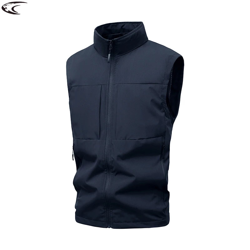 LNGXO Men Women Multi Pocket Cargo Vest Breathable Mesh Lining Sleeveless Jacket Outdoor Fishing Travel Daily Work Waistcoat