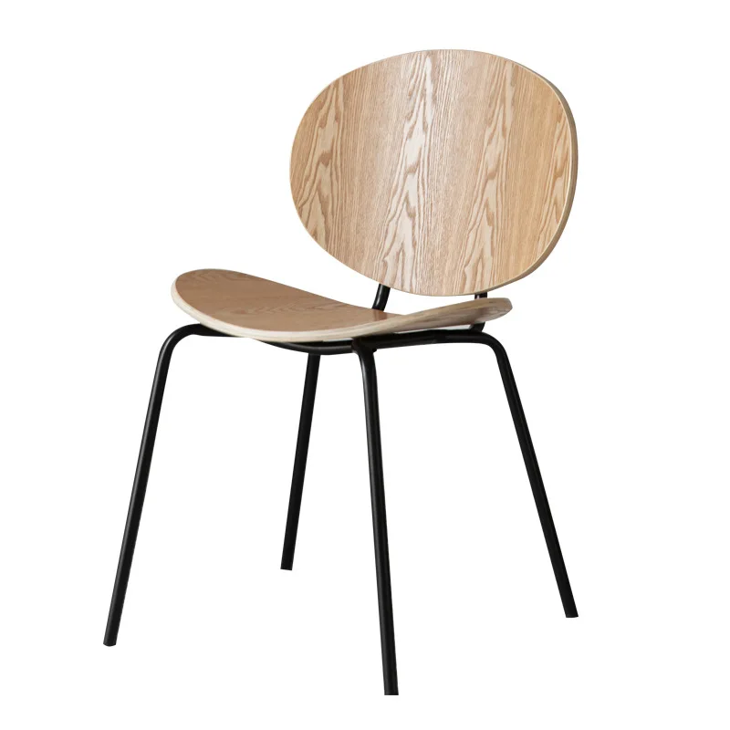

for First Touch Modern Nordic Mental Dining Chair Wooden Chair Room Chair Living Room Furniture